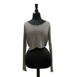 RE/DONE Long Sleeve Crop Top